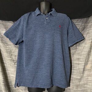Ralph Lauren Navy Polo Shirt with Red Logo